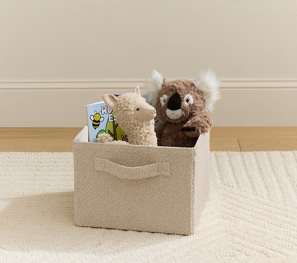 Boucl\u00e9 Utility Bin | Pottery Barn Kids