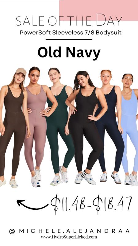 Activewear I adore is PowerSoft Sleeveless 7/8 Bodysuit from Old Navy. Seam comes in Tall, Regular and Petite. No see through 

I have top soil, black jack and glorious pine.

#LTKsalealert #LTKfitness #LTKfindsunder50
