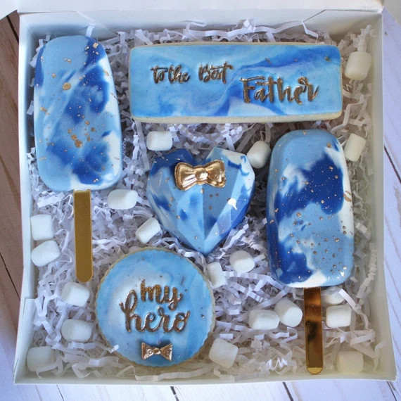 Father's Day Treat Box Blue Marble Father's Day Treat | Etsy | Etsy (US)