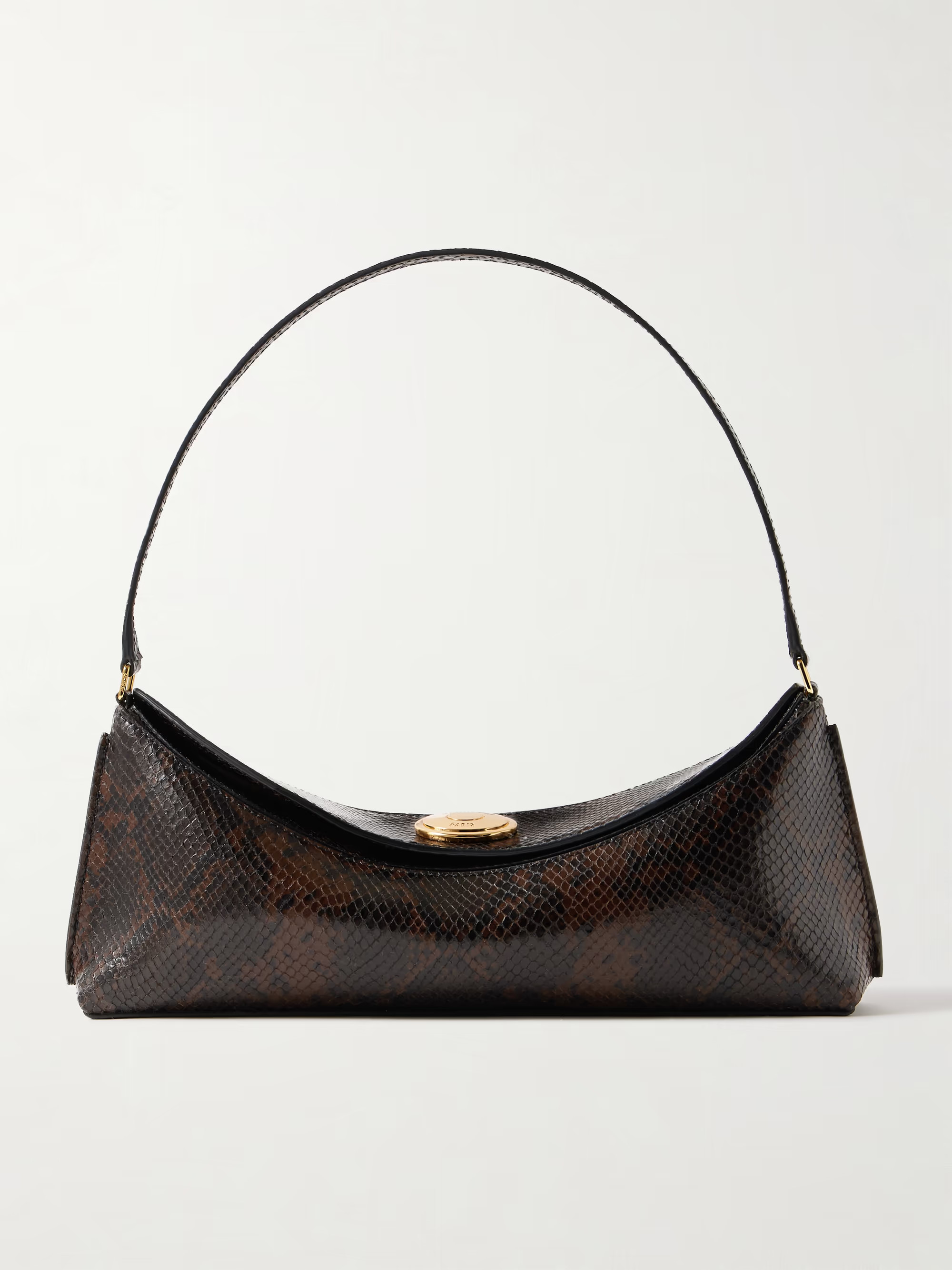 Le Calisso snake-effect leather shoulder bag | NET-A-PORTER APAC