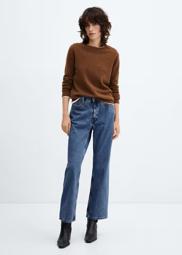 Mid-rise straight jeans | MANGO (US)