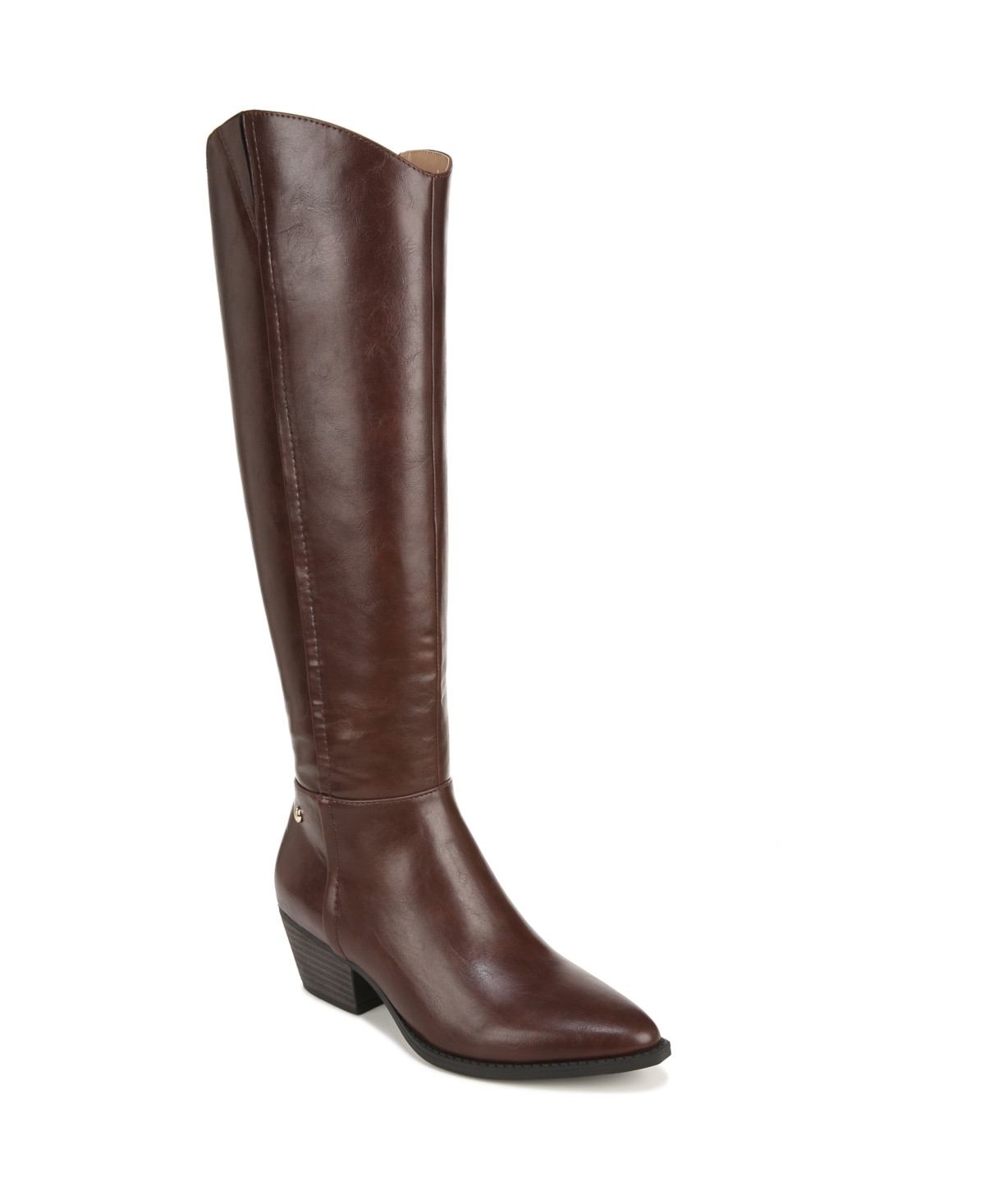 LifeStride Reese Knee High Boots - Brown Faux Leather | Macy's