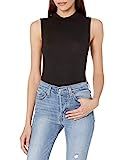 BCBGeneration Women Mock Neck Sleeveless Knit Top, Black, Extra Small | Amazon (US)