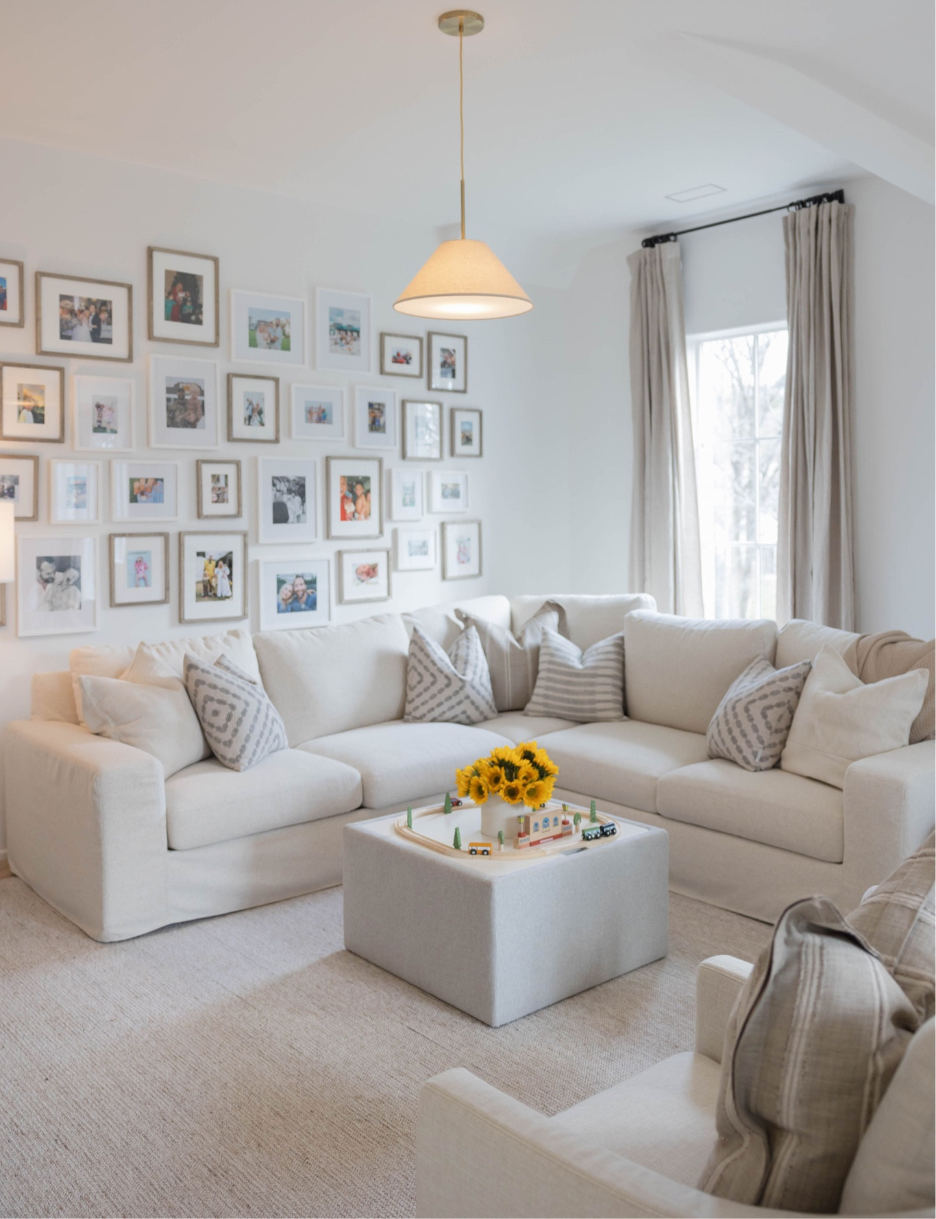 Playroom- We added this big couch for movie nights and hanging out! And I am just obsessed with the way our gallery wall turned out in this room! It’s one of my favorite walls in the house!

#LTKhome #LTKstyletip #LTKkids