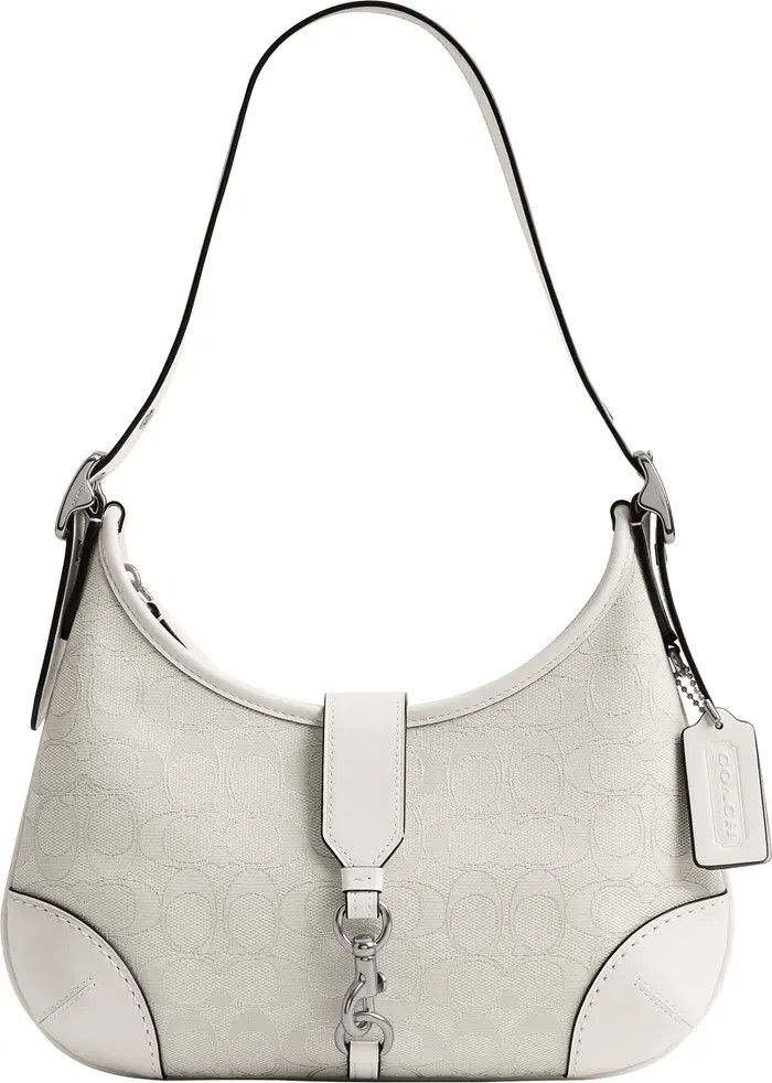 COACH Hamptons Signature Jacquard Hobo Bag | Nordstrom | Nordstrom