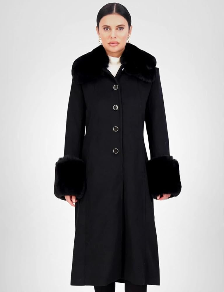 Vince Camuto Trench Coat Women, Wool Coats Women with Fur, Peacoat Womens | Amazon (US)