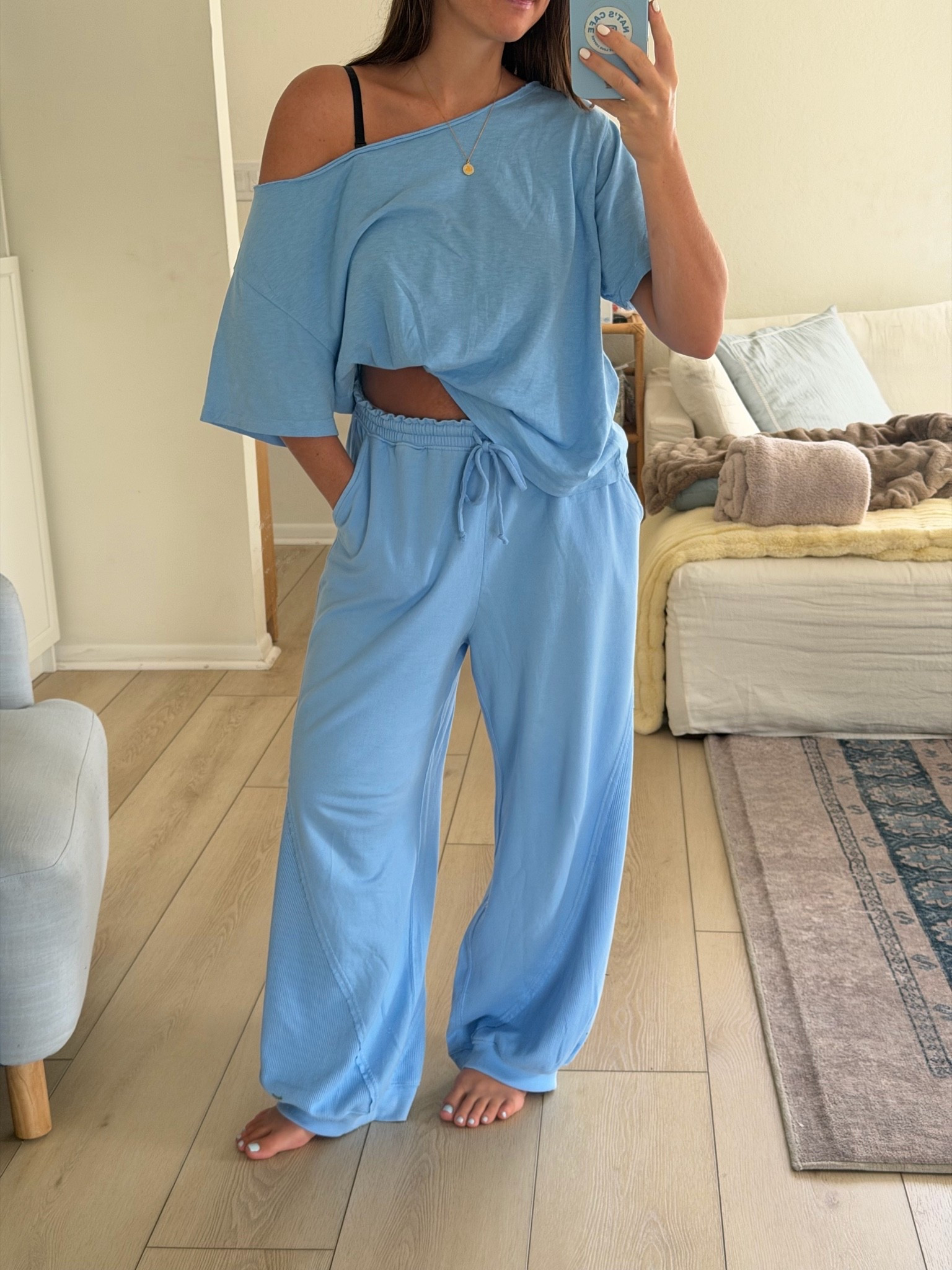 comfy set I love! 
Wearing size small regular length pants

#LTKootd #LTKdayinmylife #LTKmomlife