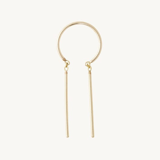 Chime Earring, Yellow Gold (single) | Catbird