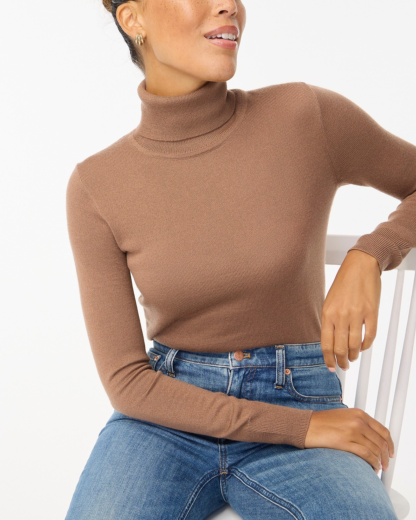 Machine-washable merino wool-blend turtleneck | J.Crew Factory