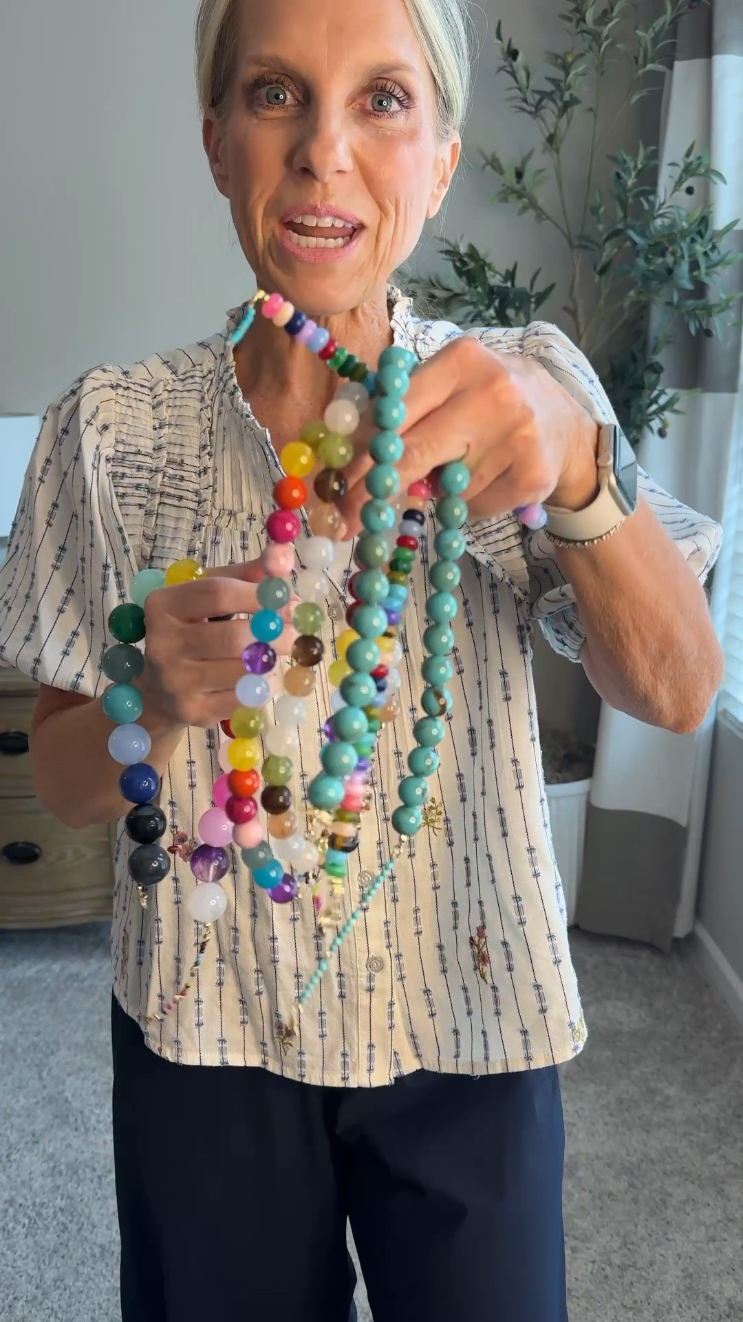 Don’t be afraid of a statement necklace. Once you start…you can’t stop.

#LTKootd #LTKgrwm #LTKOver40