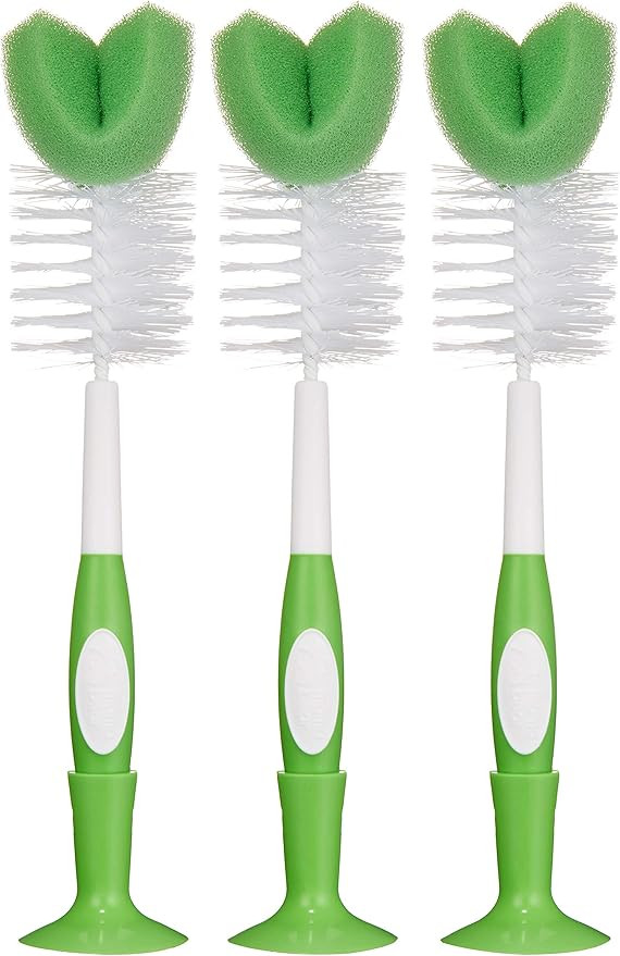 Amazon Brand - Mama Bear Bottle Brush (Pack of 3), White | Amazon (US)