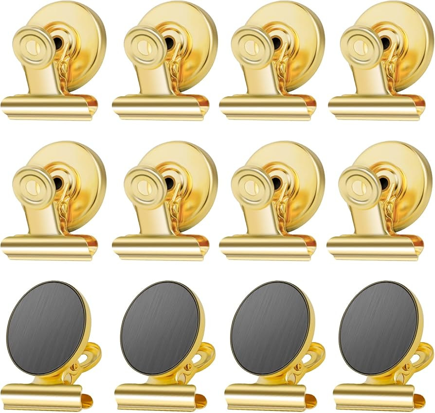 GRTARD 12Pack Magnetic Clips with Anti-Scratch Sticky Pads, Strong Heavy Duty Clips Magnet, Fridg... | Amazon (US)
