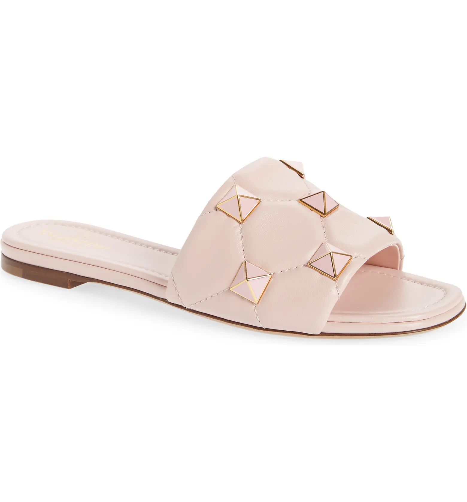 Roman Stud Matelassé Slide Sandal | Nordstrom