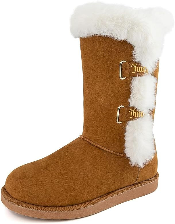 Juicy Couture Womens Koded Faux Suede Winter & Snow Boots Brown 8 Medium (B,M) | Amazon (CA)