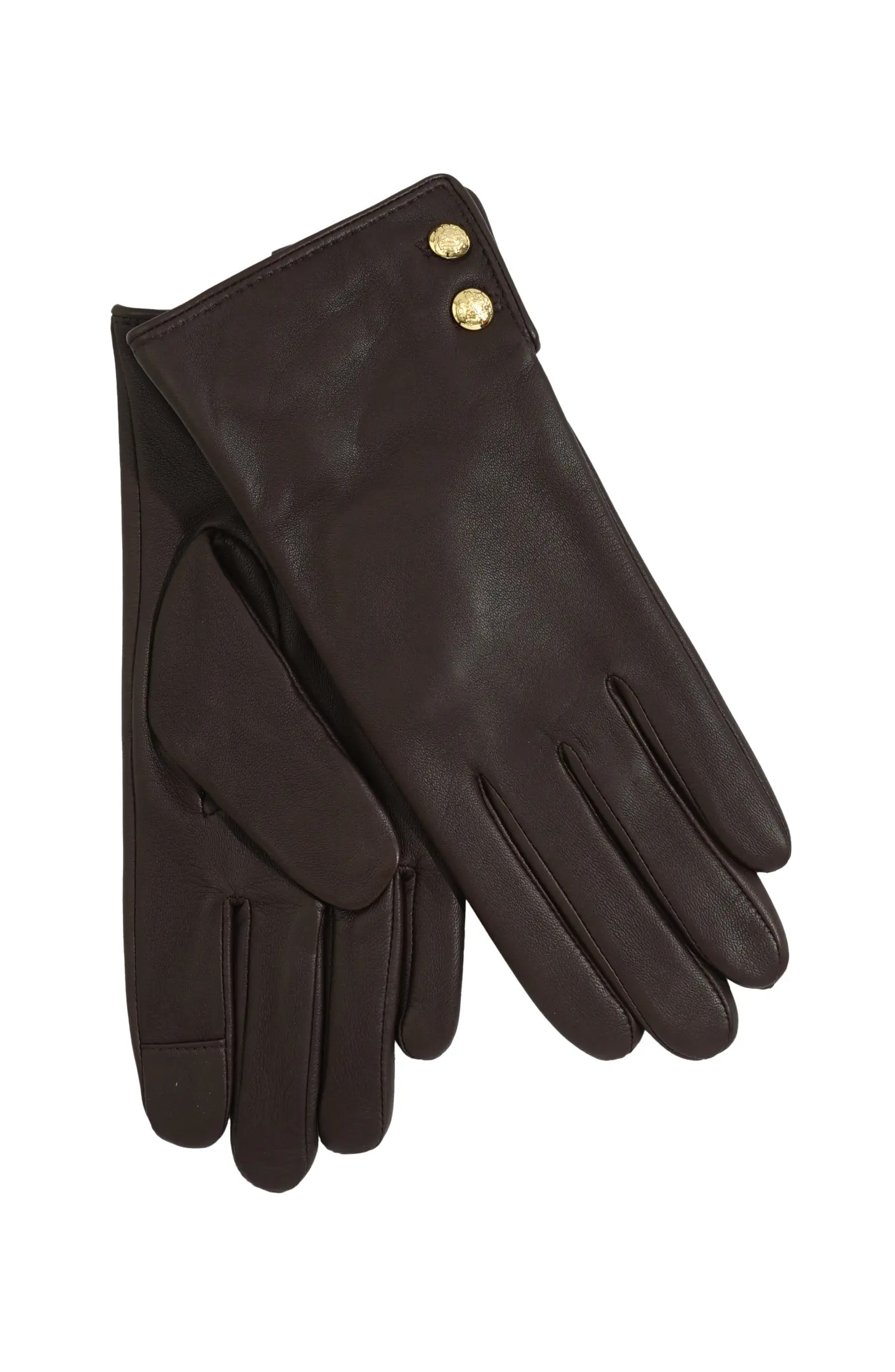 Lauren Ralph Lauren Leather 2-Button Touch Glove | Nordstrom | Nordstrom