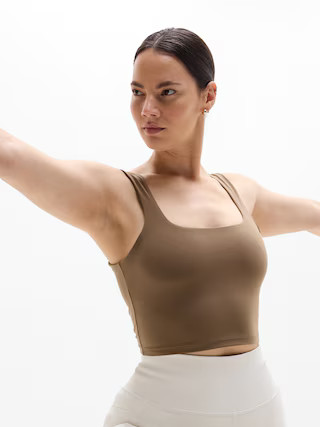 Transcend Square Neck Crop Sports Bra A-C | Athleta