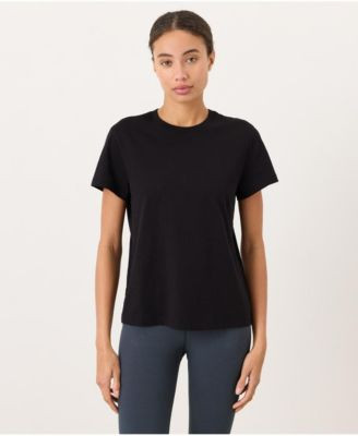Pact Women's Organic Cotton Essential Crewneck Tee - Castor green | Macy's