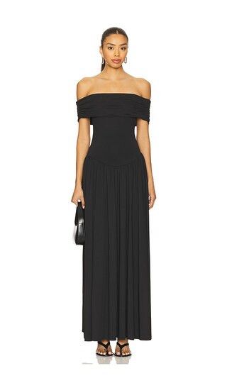 MORE TO COME Brielle Maxi Dress in Black. - size XS | Revolve Clothing (Global)