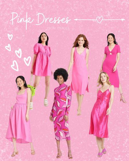 #pinkdresses perfect for Valentine’s or Easter or Spring in general! 💞 #targetfinds #targetdressss 

#LTKunder100 #LTKcurves
