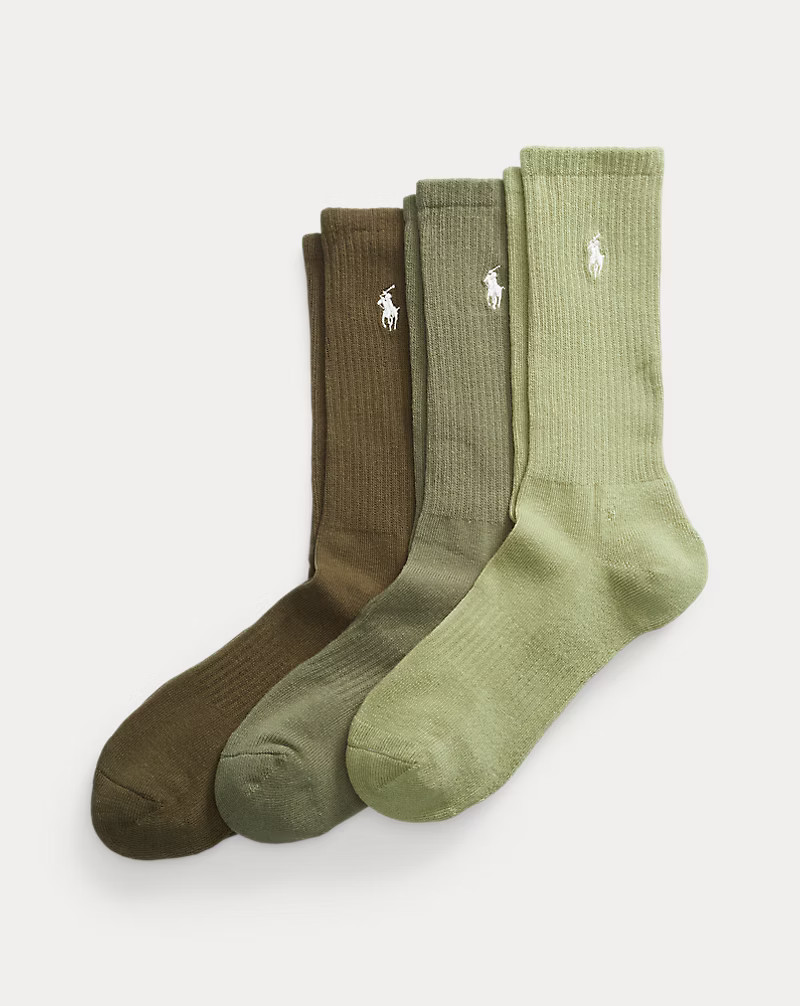 Cotton-Blend Crew Sock 3-Pack | Ralph Lauren (UK)