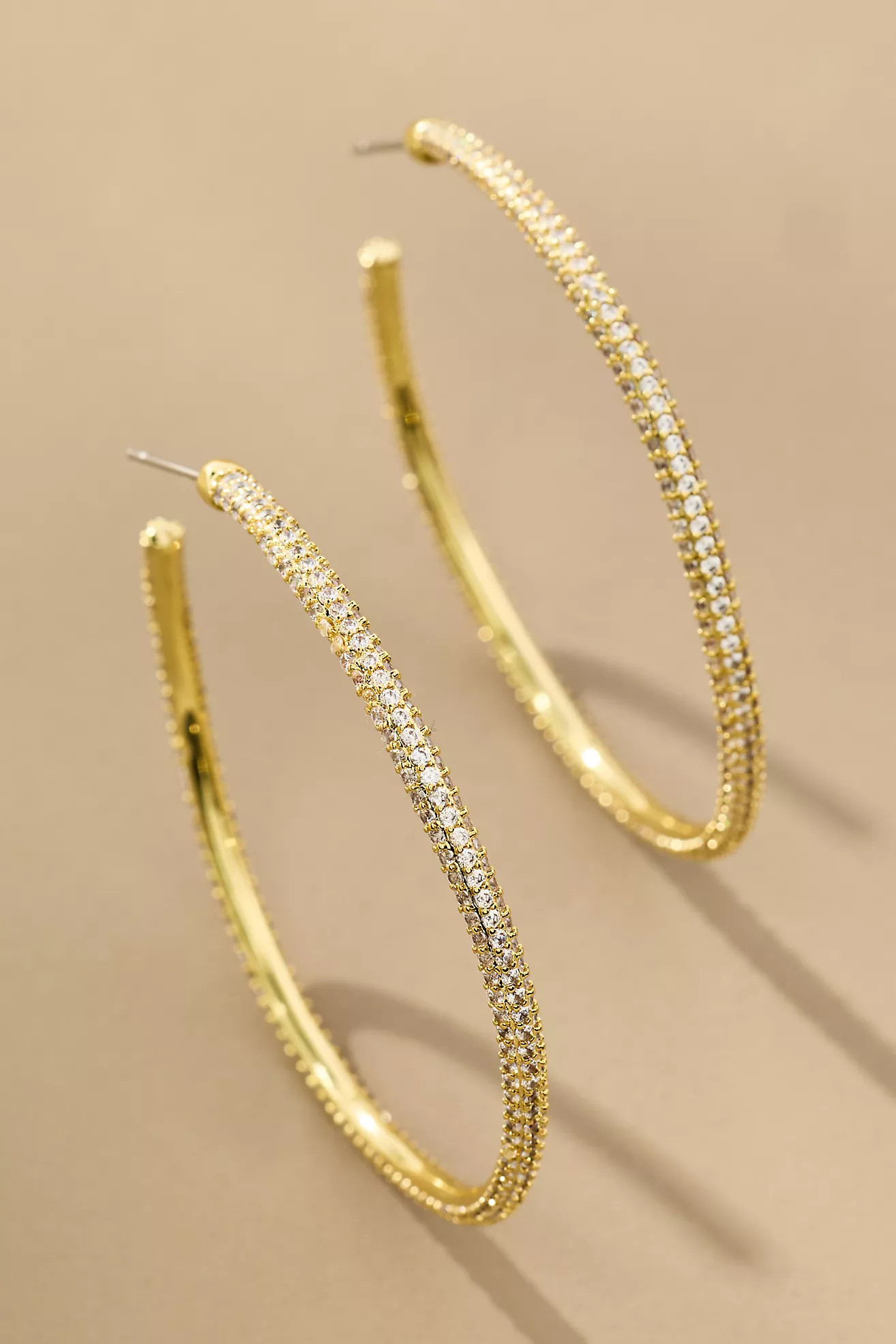 Uncommon James Pavé Hoop Earrings | Anthropologie (US)