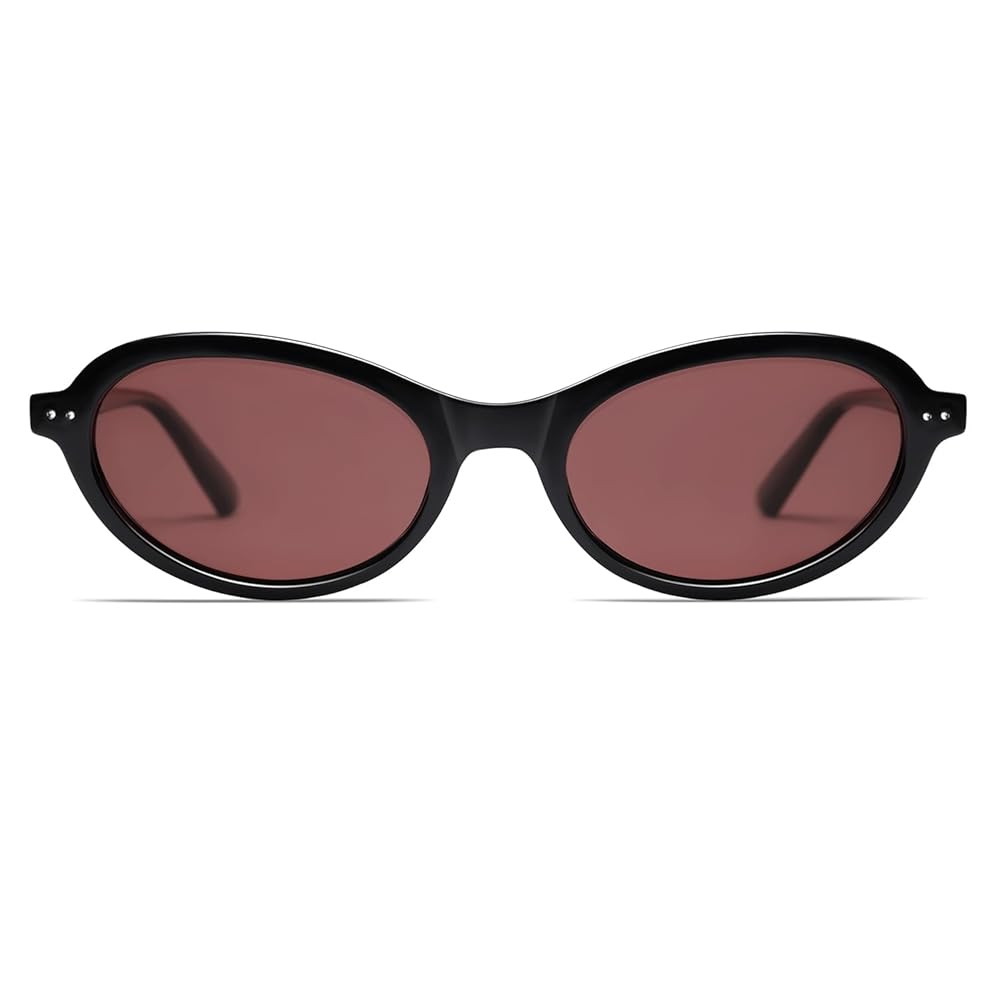 VANLINKER Trendy Oval Polarized Sunglasses for Women Men Small 90s Style Retro Cat Eye Frame Narr... | Amazon (US)
