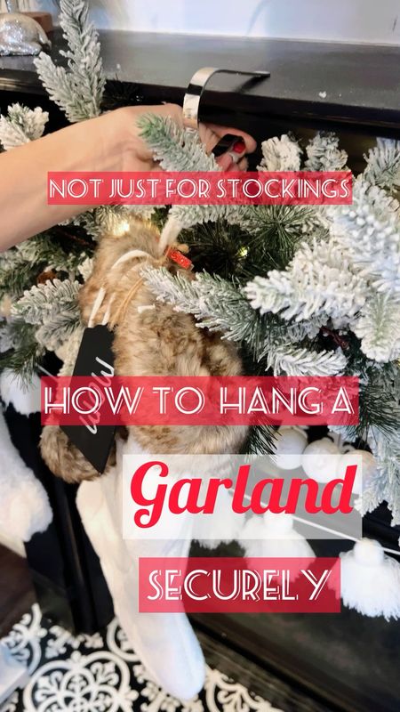 Holiday tip✔️

How to  securely hang a garland with a stocking hanger✔️

Easy, no holes not crashing down… 



#LTKHoliday #LTKstyletip