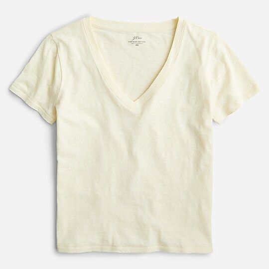 New vintage cotton V-neck T-shirt | J.Crew US