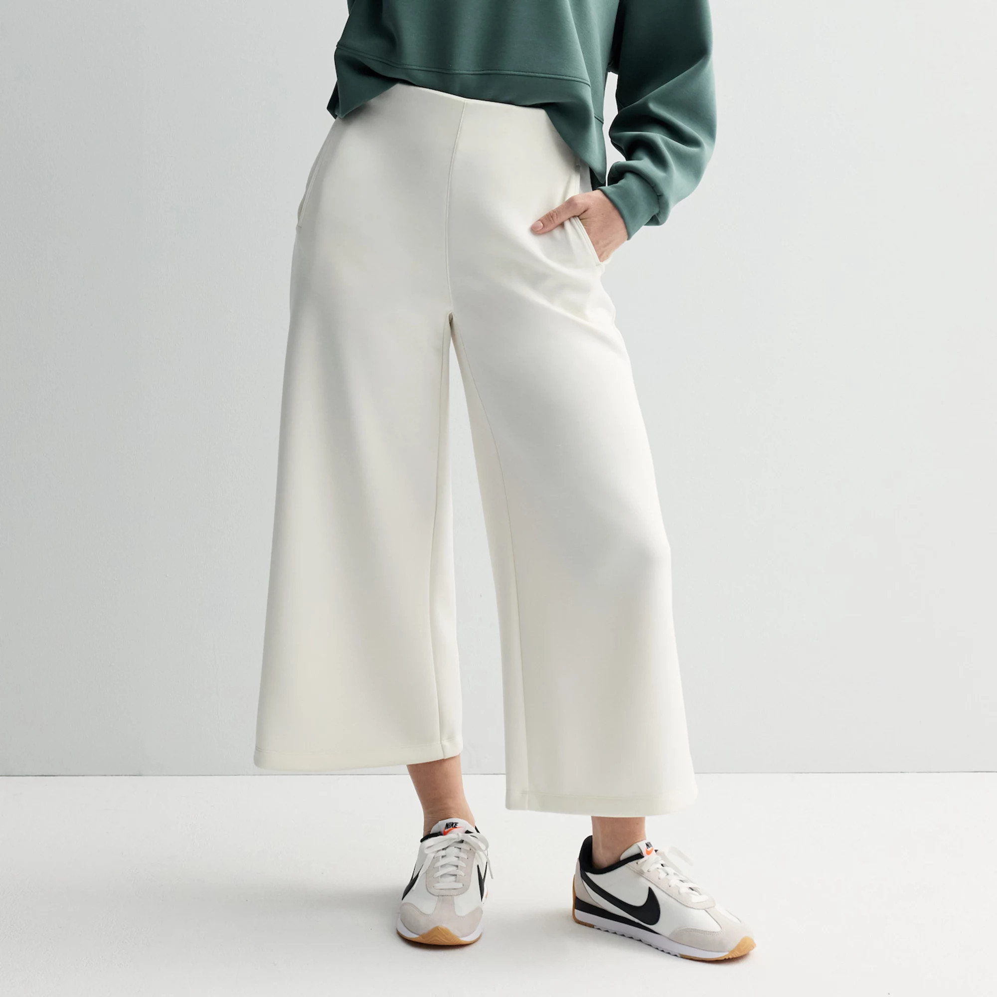 Women's FLX High Rise Solace Wide Leg Crop Pants | Kohl's