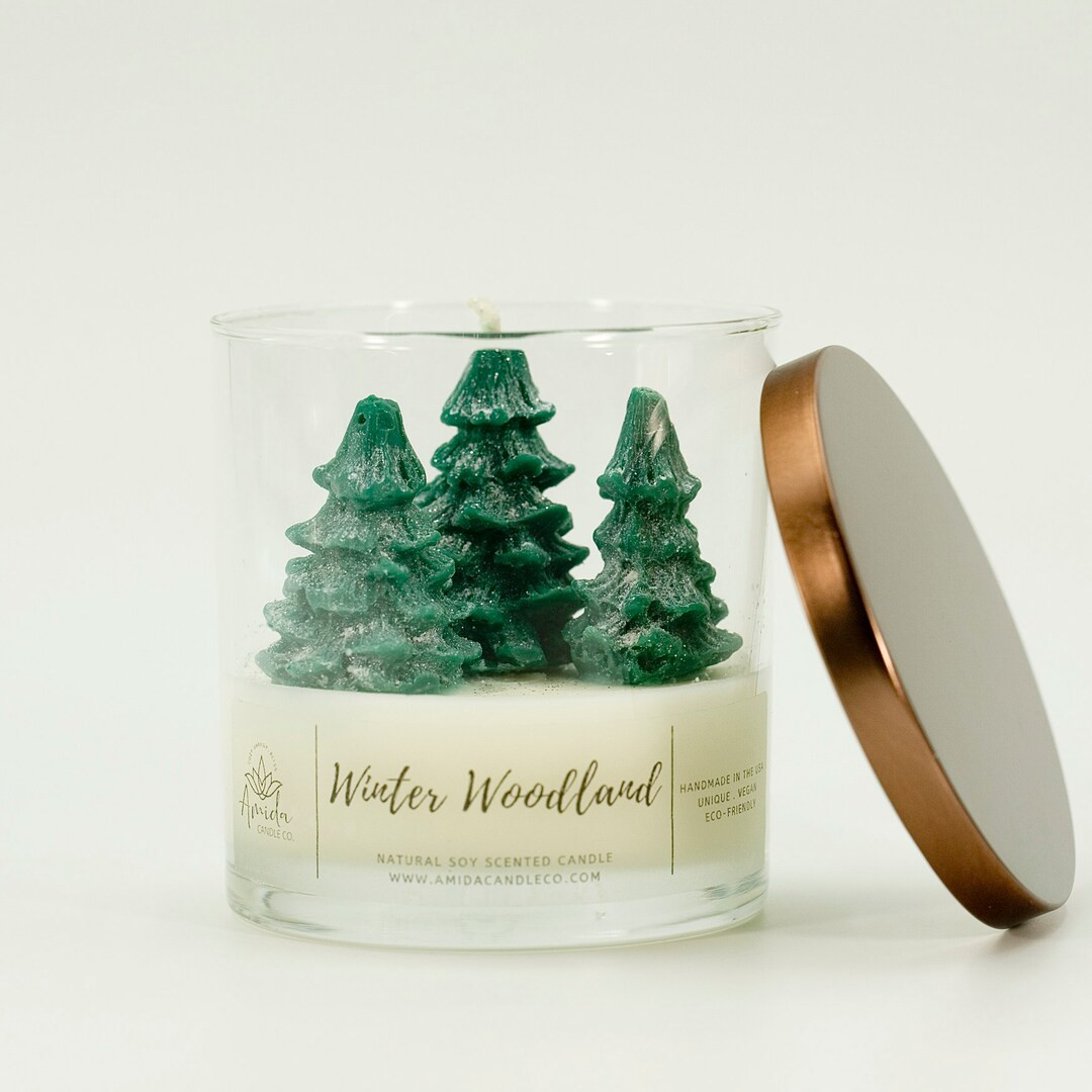 Christmas Tree Candle With Gift Box Soy Scented Candle - Etsy | Etsy (US)