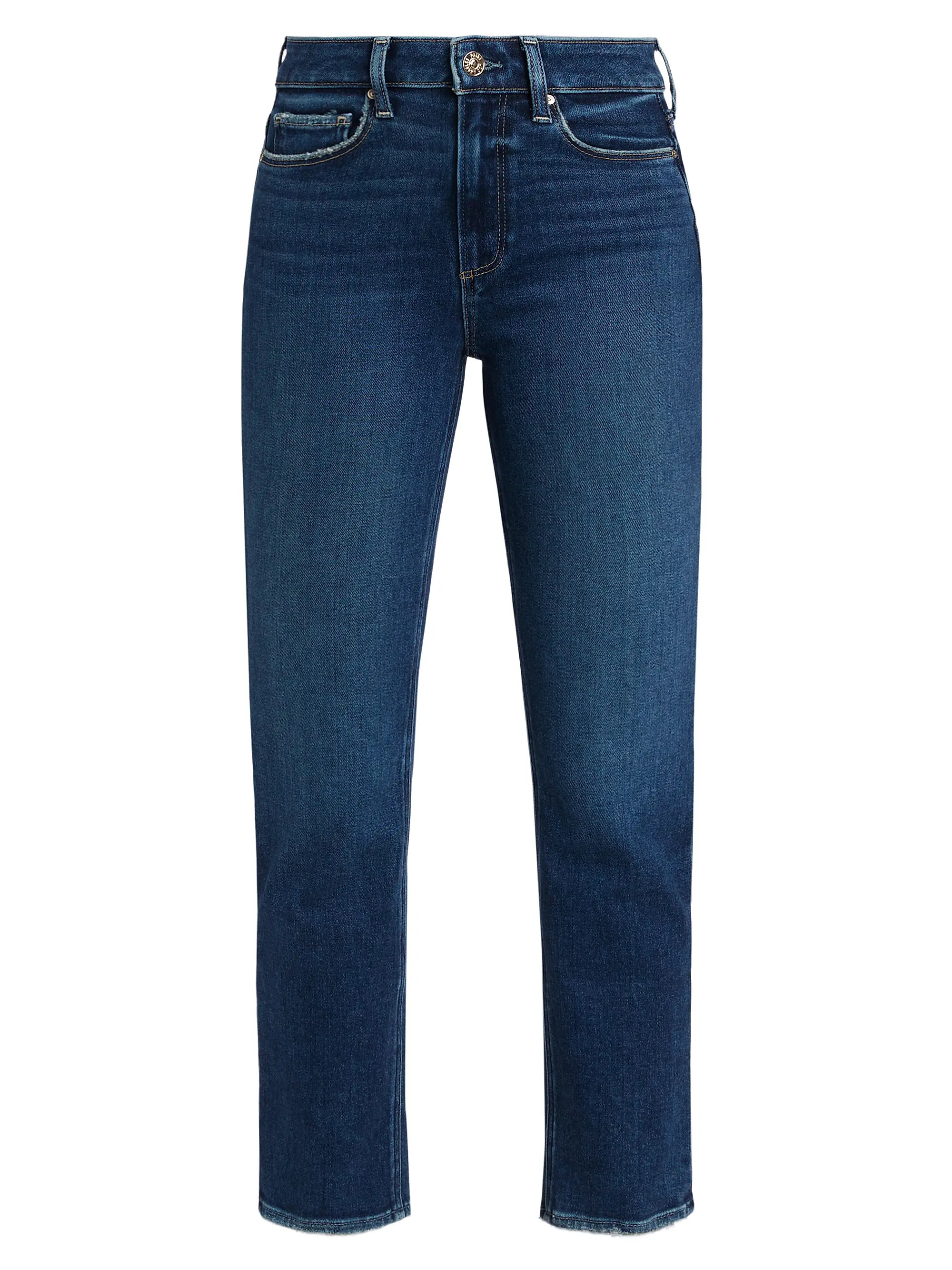 Paige Cindy Cropped Straight-Leg Jeans | Saks Fifth Avenue | Saks Fifth Avenue