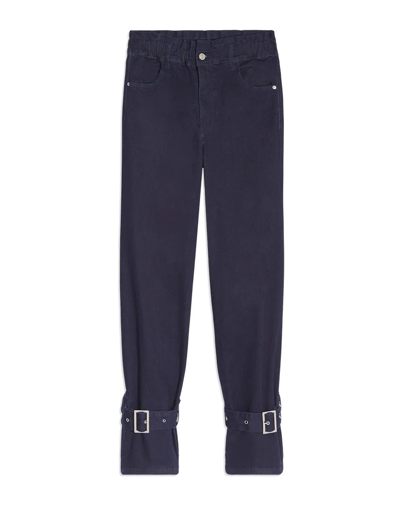 Paperbag Stretch Denim Straight Ankle Jean - 29 Rinse | We Wore What
