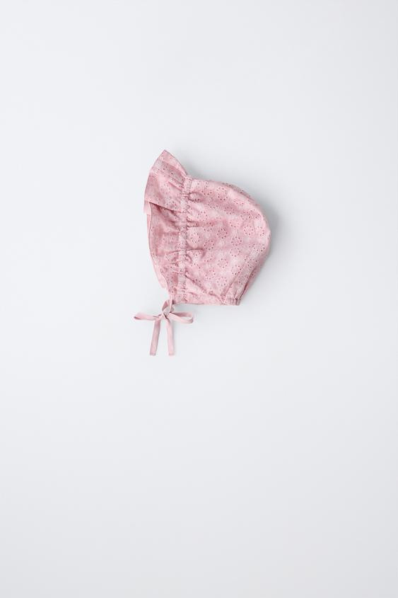 SWISS EMBROIDERY BONNET | Zara US