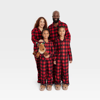 Red Buffalo Check Flannel Holiday Matching Family Pajamas - Wondershop™ | Target