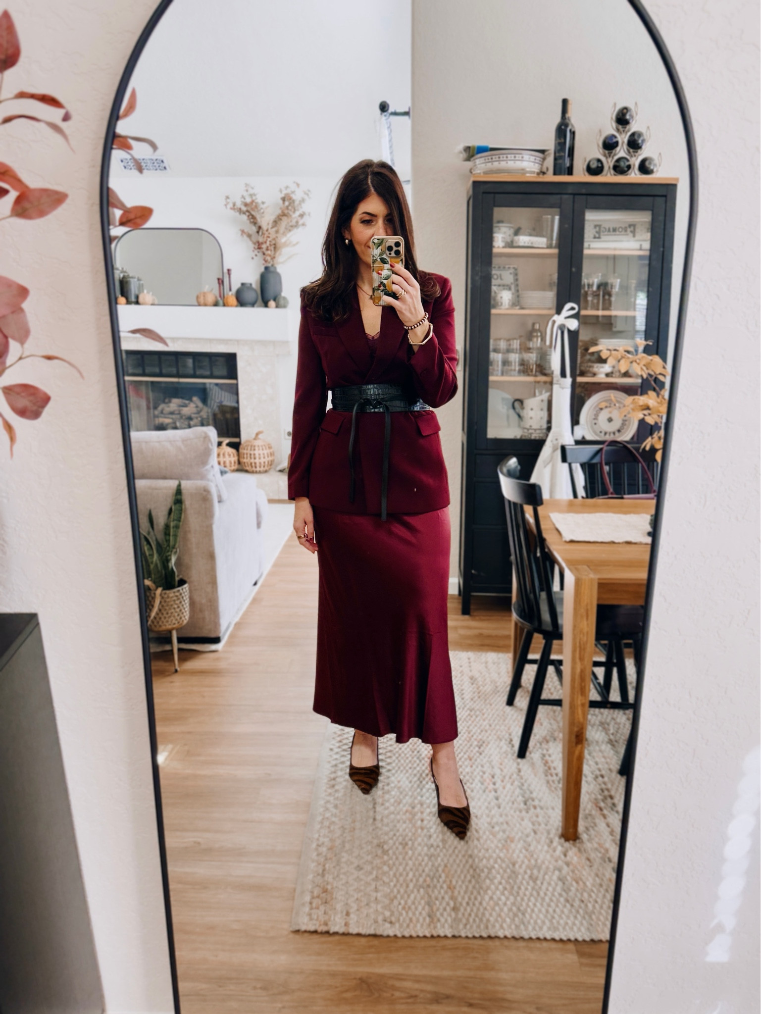 Recent work outfits
In a medium blazer, medium belt, medium satin skirt 

#LTKMidsize #LTKWorkwear #LTKSaleAlert