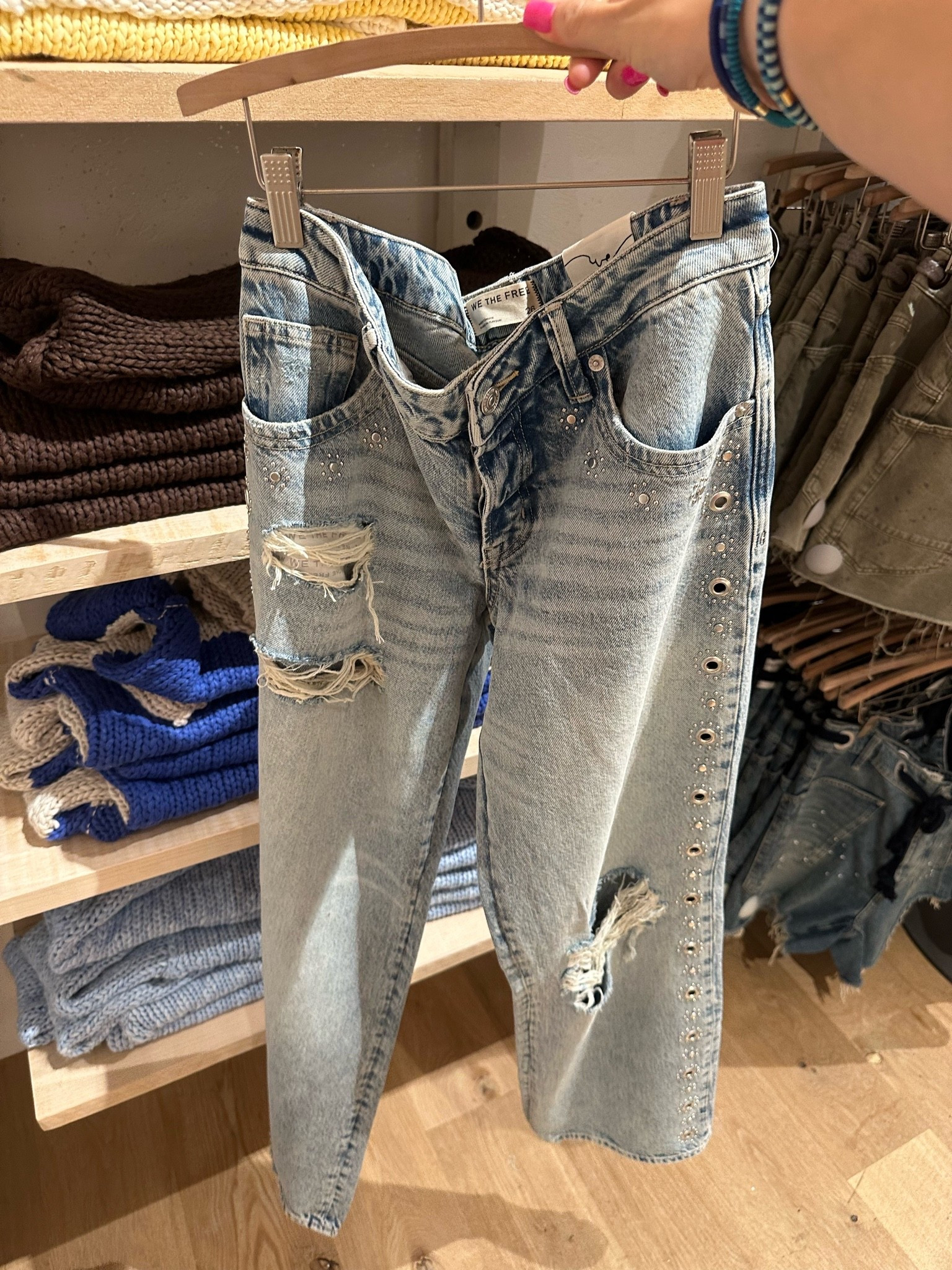 These low rise studded boyfriend jeans from free people are so cool!! They range from sizes 24-33 & they’re priced at $228!

#LTKMidsize #LTKPetite