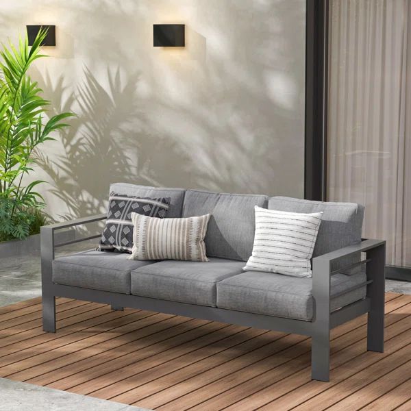 Casilde Aluminum Patio Sofa | Wayfair North America