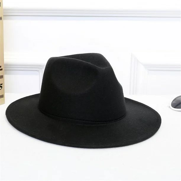 Women's Crushable Wool Felt Outback Hat Panama Hat Wide Brim | Walmart (US)