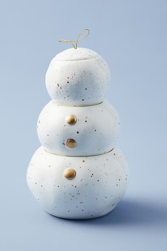 Capri Blue Stackable Snowman Candle | Anthropologie (US)