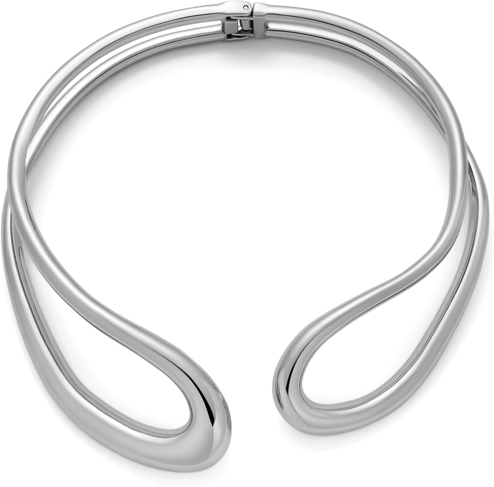 WOWORAMA Chunky Choker Collar Necklace for Women Double Layer Teardrop Collar Necklaces Heavy Bol... | Amazon (US)