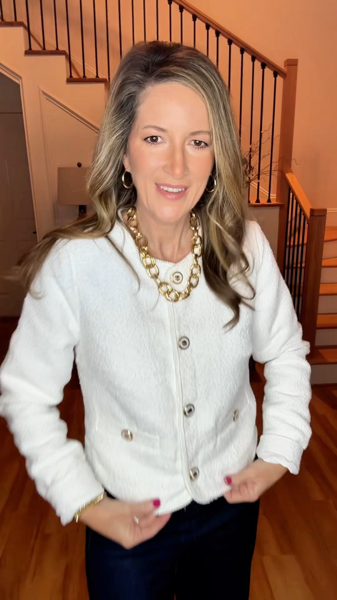 This Walmart spring jacket is precious. Great quality and the cutest buttons. Perfect for work or casual  Wearing size small. 

#LTKOver40 #LTKootd #LTKWorkwear