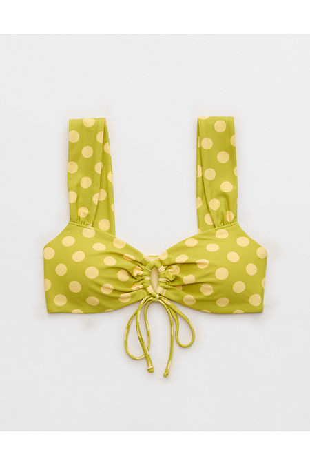 Aerie Keyhole Bandeau Bikini Top Women's Lime Slush XXS | Aerie