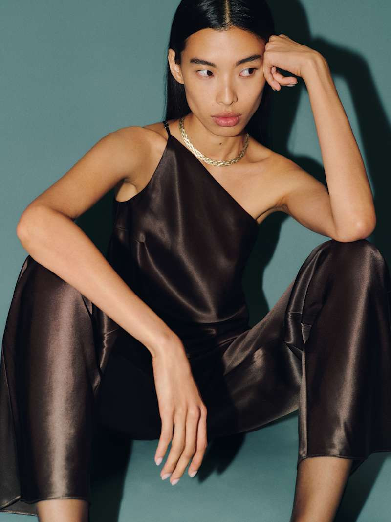 Samantha Silk Two Piece | Reformation (Global)