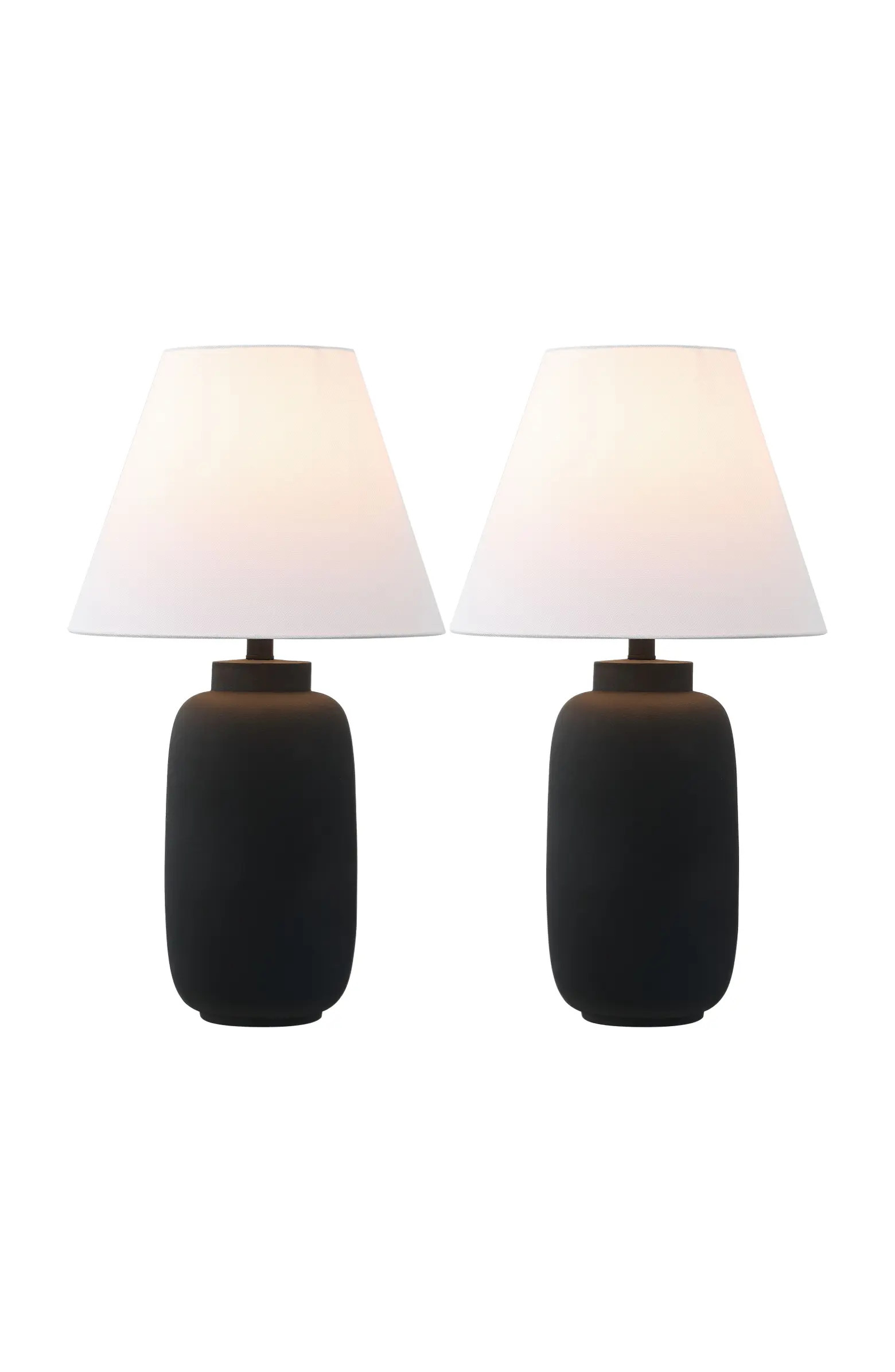 Elinore 24.5" Minimalist Scandinavian Resin/Iron Ginger Jar LED Table Lamp | Nordstrom
