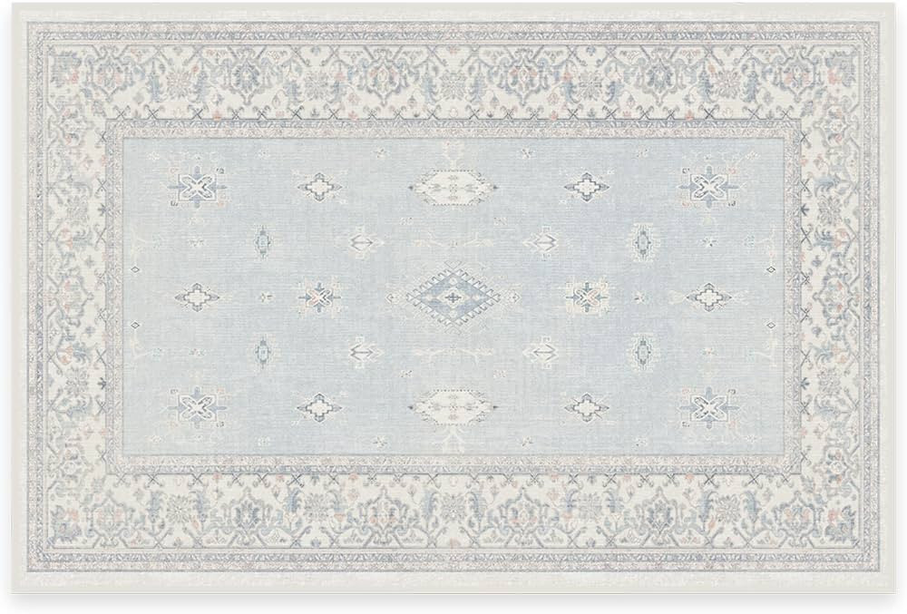 RUGGABLE Verena Washable Rug - Perfect Kids Area Rug for Nursery Playroom Kids Room - Pet & Child... | Amazon (US)