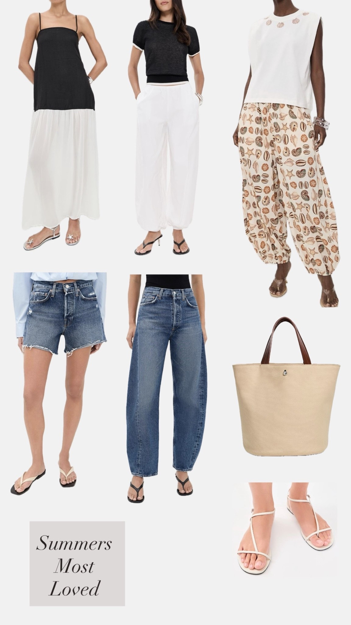 Summers most loved denim, shorts, white poplin pants, dress (under $200) and more — daily edit cover from Found by Em