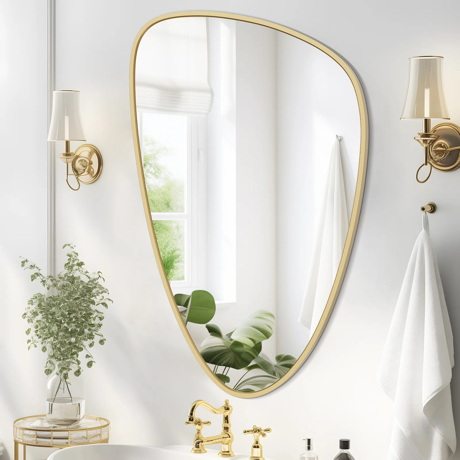 Aluminum Frame Irregular Wall Decoration Mirror | Wayfair North America