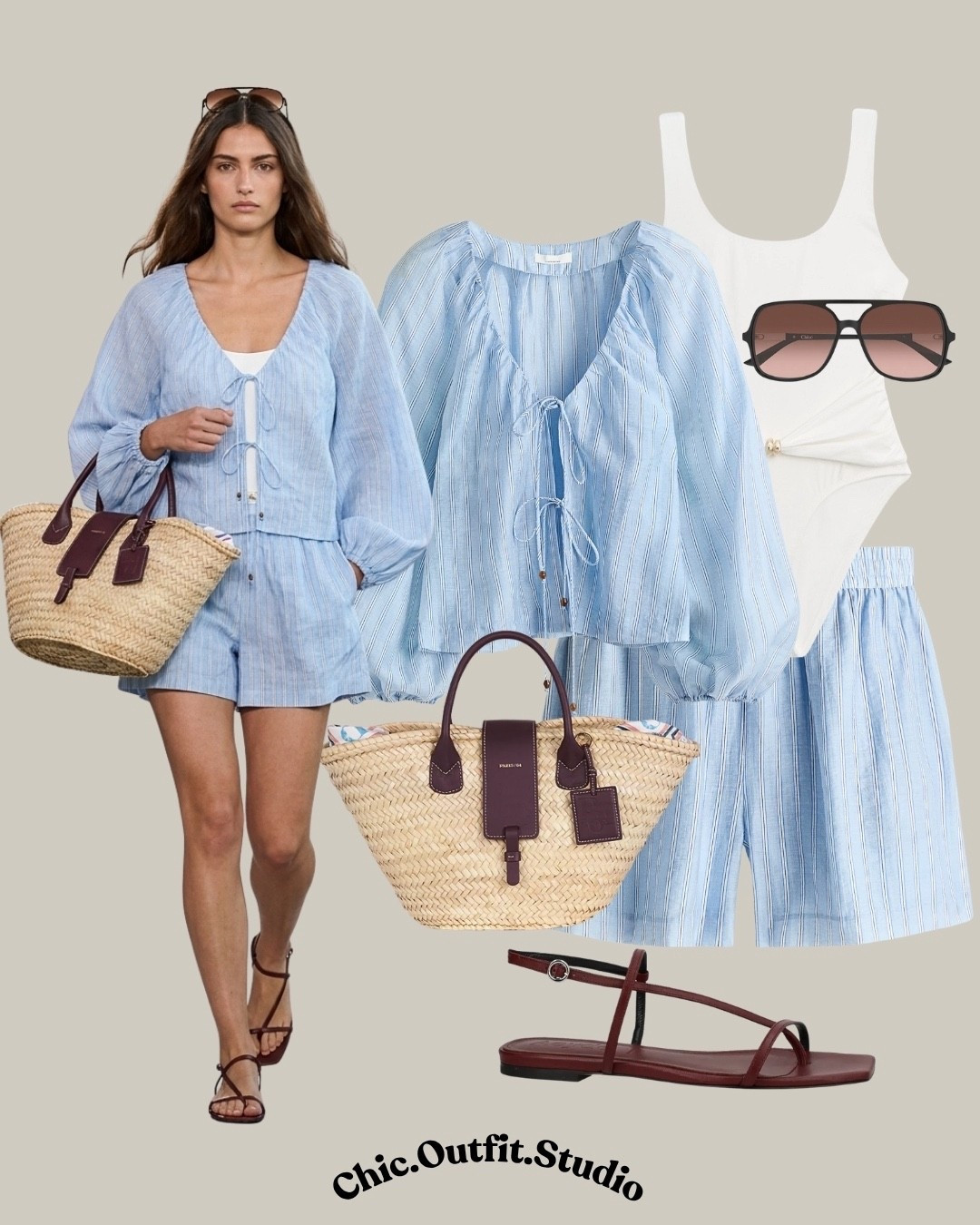 Blue Co-ord Set & Oh Là Là Burdeos Basket Bag

✨A light blue co-ord set paired with the Oh Là Là Burdeos Basket Bag from Paris64 creates a relaxed yet elevated spring-summer outfit. The woven texture and deep burgundy tones add contrast and character to the soft blue palette, giving the look a refined, effortless feel.

✨Perfect for beach days, vacation outfits, summer city walks, or relaxed weekend plans.

✨Tags: paris64 oh là là burdeos basket bag, paris64 bag outfit, co ord set outfit women, summer outfit women chic, woven bag outfit, beach outfit women chic, vacation outfit summer, european summer outfit, casual chic outfit women, effortless summer style

#LTKstyletip #LTKbag #LTKsummer