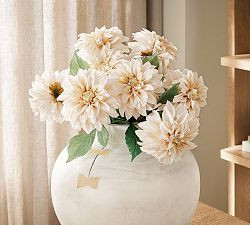 Faux Cream Dahlia Bundle | Pottery Barn (US)