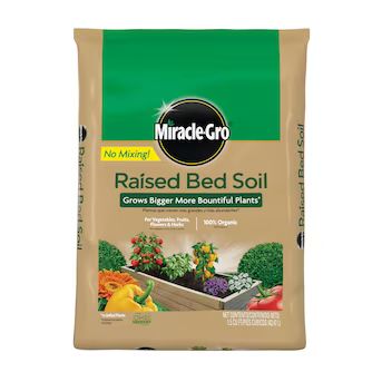 Miracle-Gro Fruit, Flower and Vegetable Organic Raised Bed Soil | Lowe's